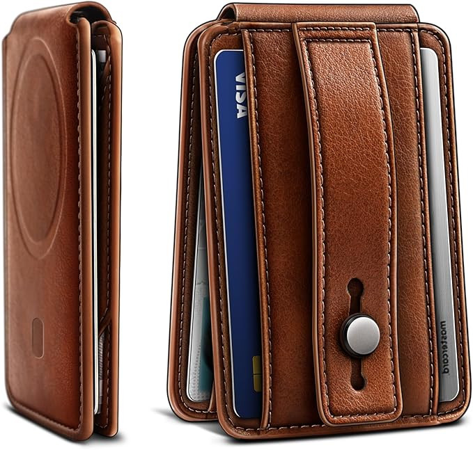Men Wallet, Slim Wallet 5Cards Holder Magnetic Adhensive for Iphone 15/14/13/12(No 13/12 Mini),Fi... | Amazon (US)