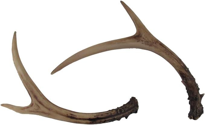 Whitetail Deer Antlers Set (2 Pack) Faux Resin Rustic Home Décor | Amazon (US)