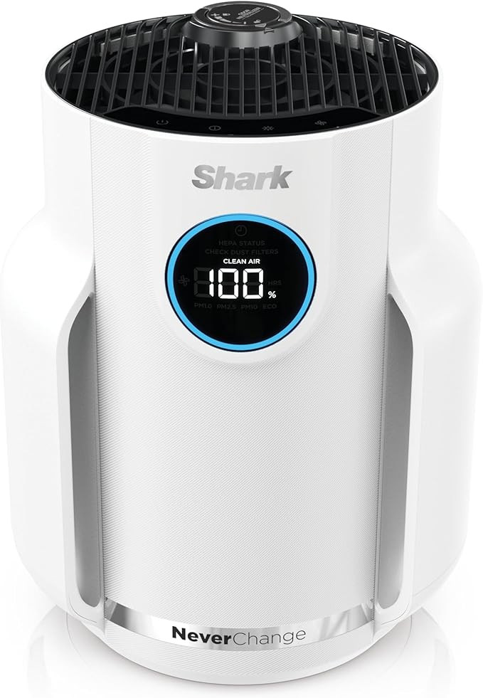 Shark Air Purifier for Home, NeverChange Compact Pro, for Bedroom, Nursery, Home Office, Dorm, HE... | Amazon (US)