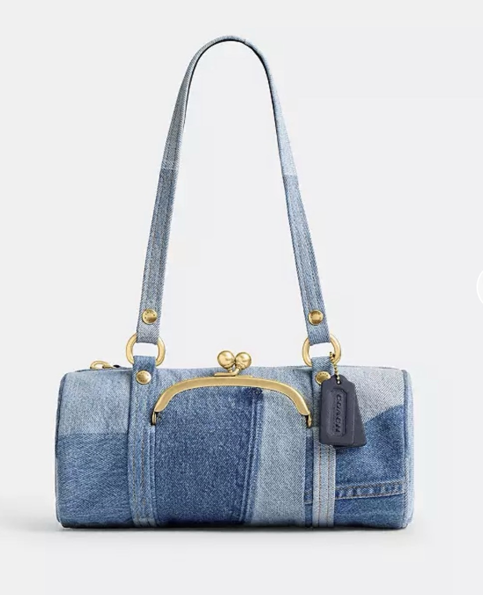 Kisslock Barrel Bag 28
In Repurposed Denim

#LTKSaleAlert #LTKmomlife #LTKU