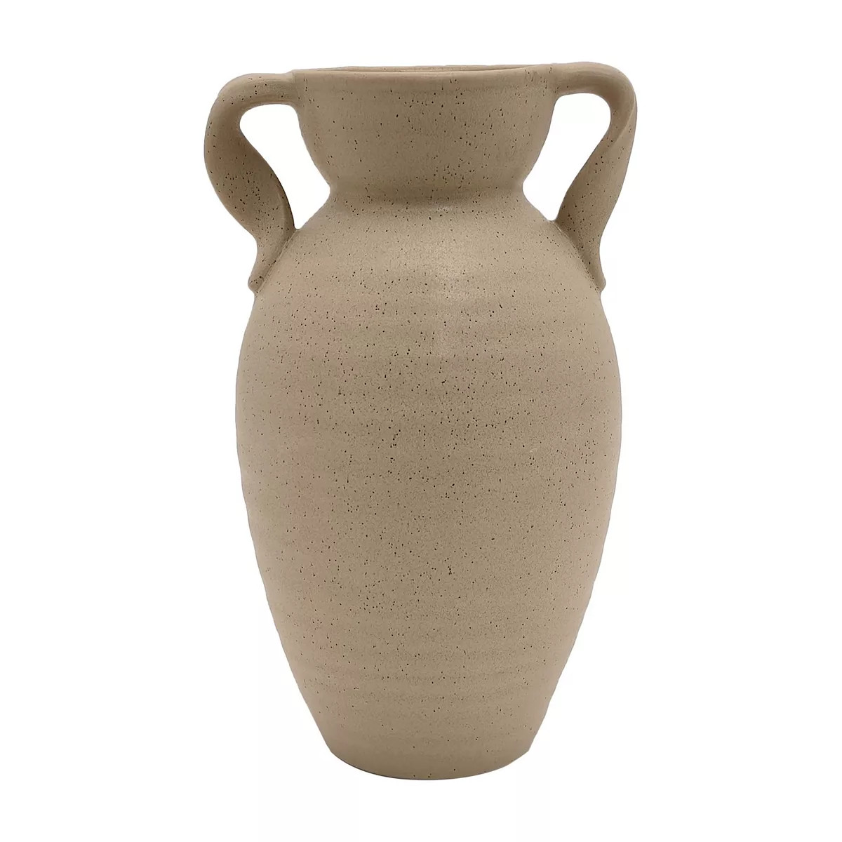 Sand Ceramic Vase With Handles | Kohl's