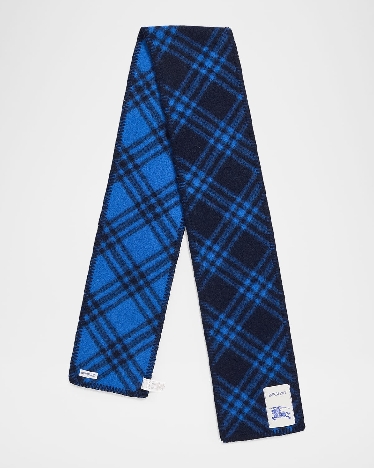 Men & apos;s Narrow Check Wool Scarf | Neiman Marcus