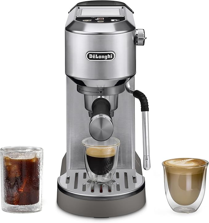 De'Longhi Dedica Duo Compact Espresso Machine - Cold Brew Coffee Maker with Milk Frother Wand- fo... | Amazon (US)