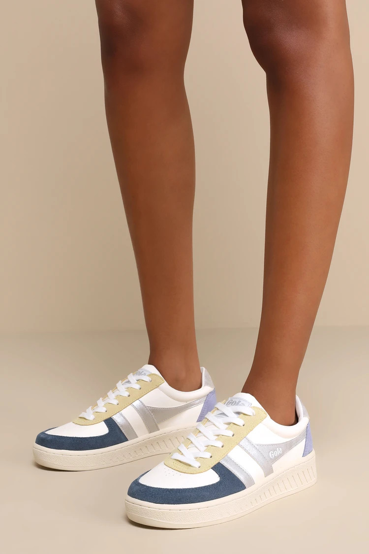 Grandslam Quadrant Off White Multi Metallic Color Block Sneakers | Lulus