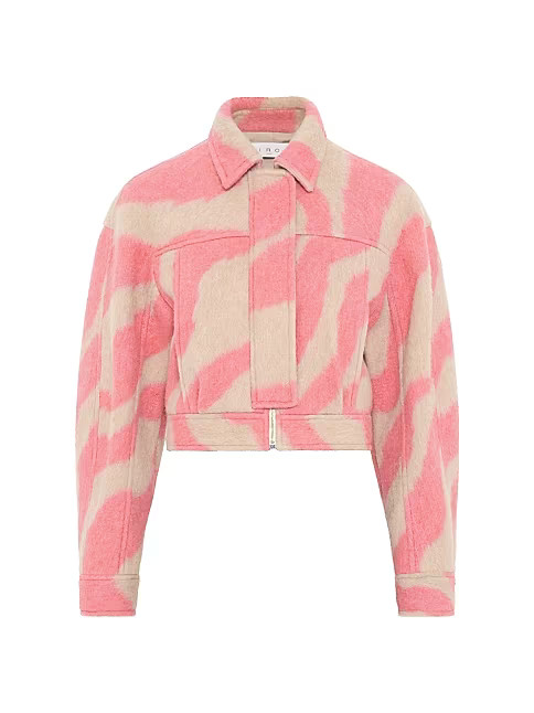 Eraki Zebra Patterned Cropped Jacket | Saks Fifth Avenue (AU)