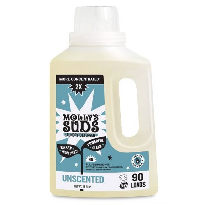 Molly's Suds Unscented HE Concentrated Liquid Laundry Detergent 90 Loads - 46 fl oz | Target