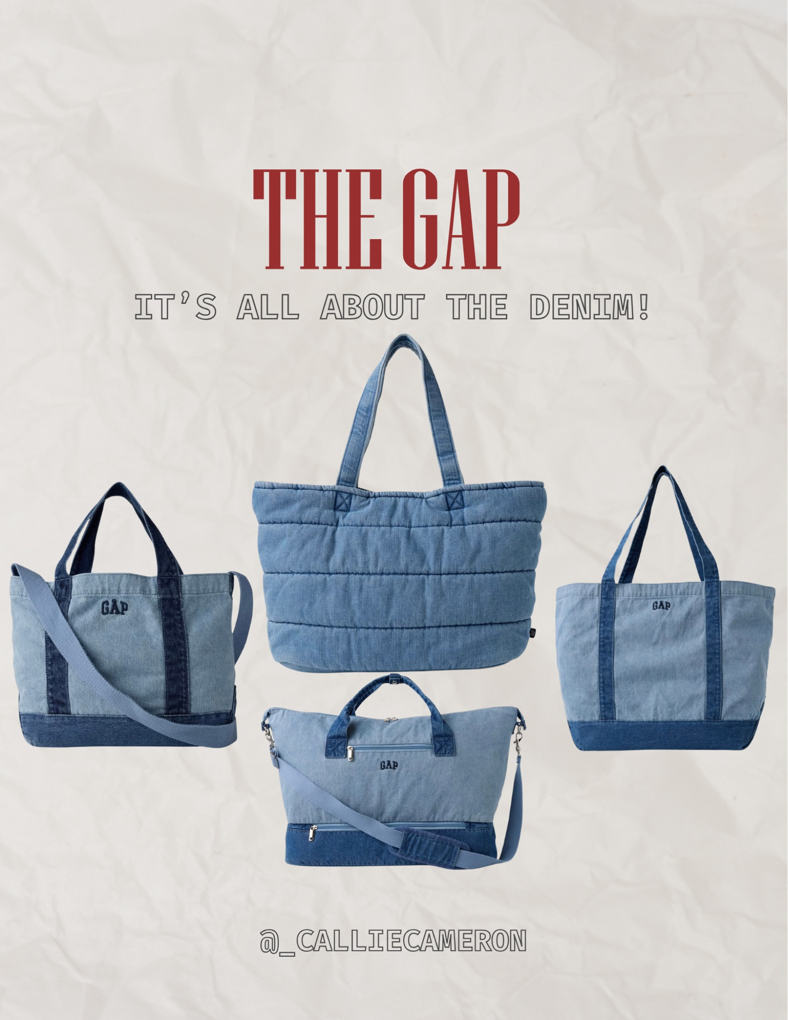 Obsessed with these denim bags!!! 

#LTKTravel #LTKSeasonal #LTKItBag