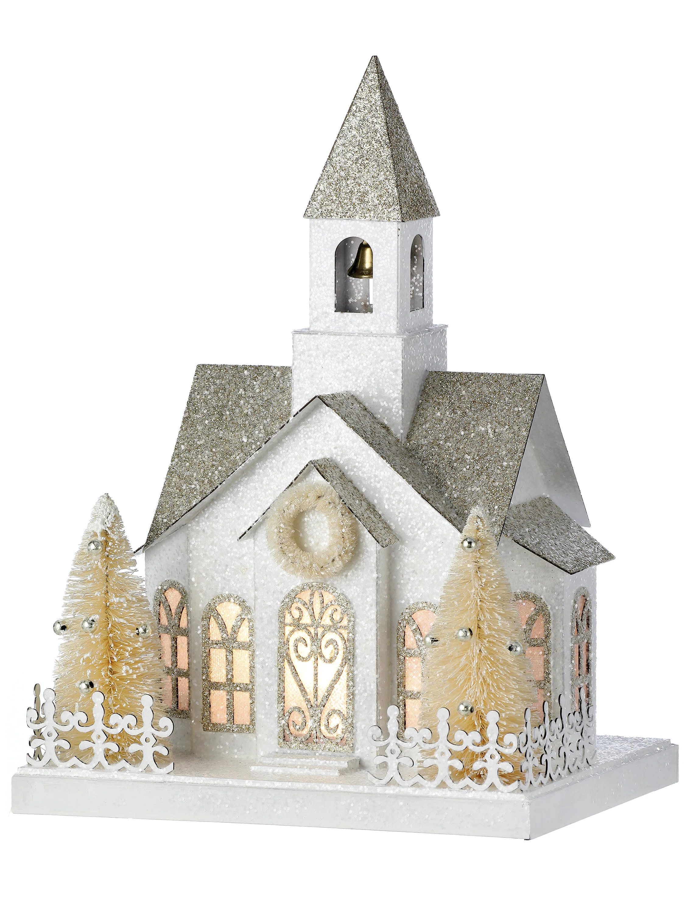 The Holiday Aisle® 11" LED Cardboard Vintage Snowy House & Reviews | Wayfair | Wayfair North America