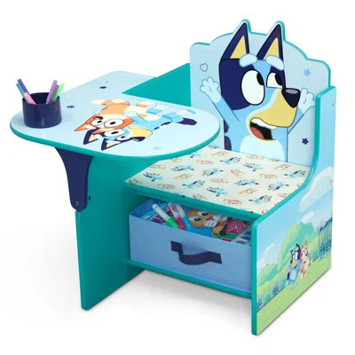 Bluey Chair Desk With Storage Bin By Delta Children - Greenguard Gold Certified | Wayfair North America