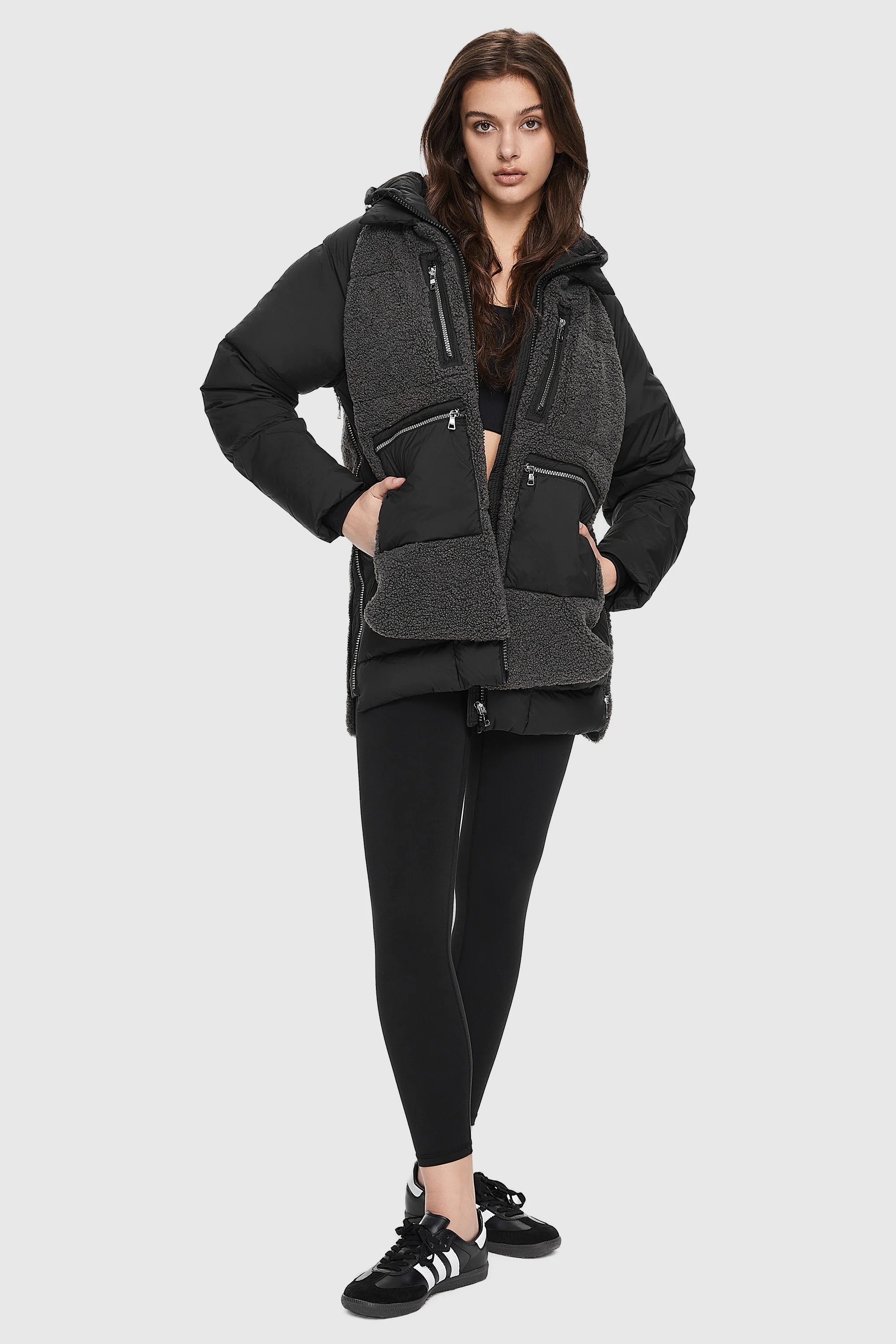 Orolay Women's Fuzzy Fleece Puffer Down Jacket | Orolay