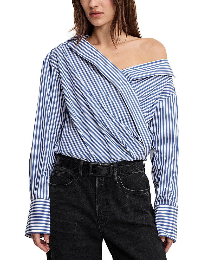 Good American Off Shoulder Poplin Bodysuit | Bloomingdale's (US)