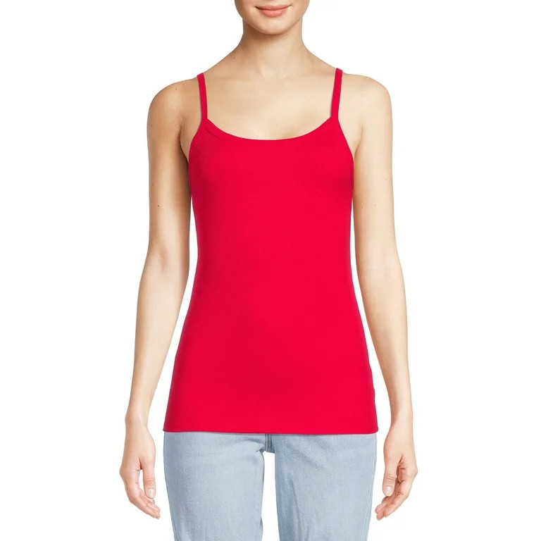 No Boundaries Juniors Rib Cami Top, Available 1-Pack, 5-Pack | Walmart (US)