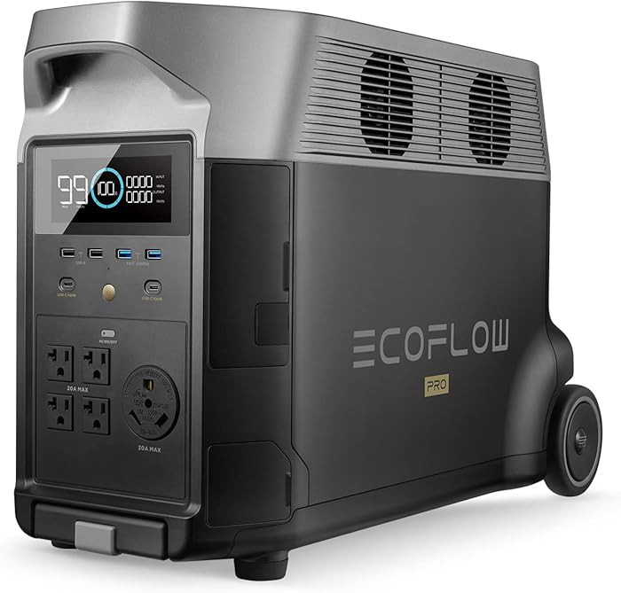 EF ECOFLOW Portable Power Station 3600Wh DELTA Pro, 120V AC Outlets x 5, 3600W, 2.7H Fast Charge,... | Amazon (US)