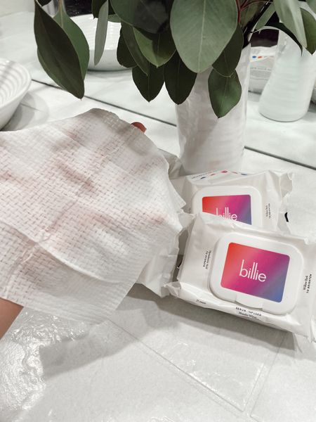 Billie Wipes - make up removing wipes that don’t leave your face feeling oily. They are textured, so that helps to exfoliate your skin. Plus, they’re HUGE!! 



#LTKstyletip #LTKbeauty #LTKunder50