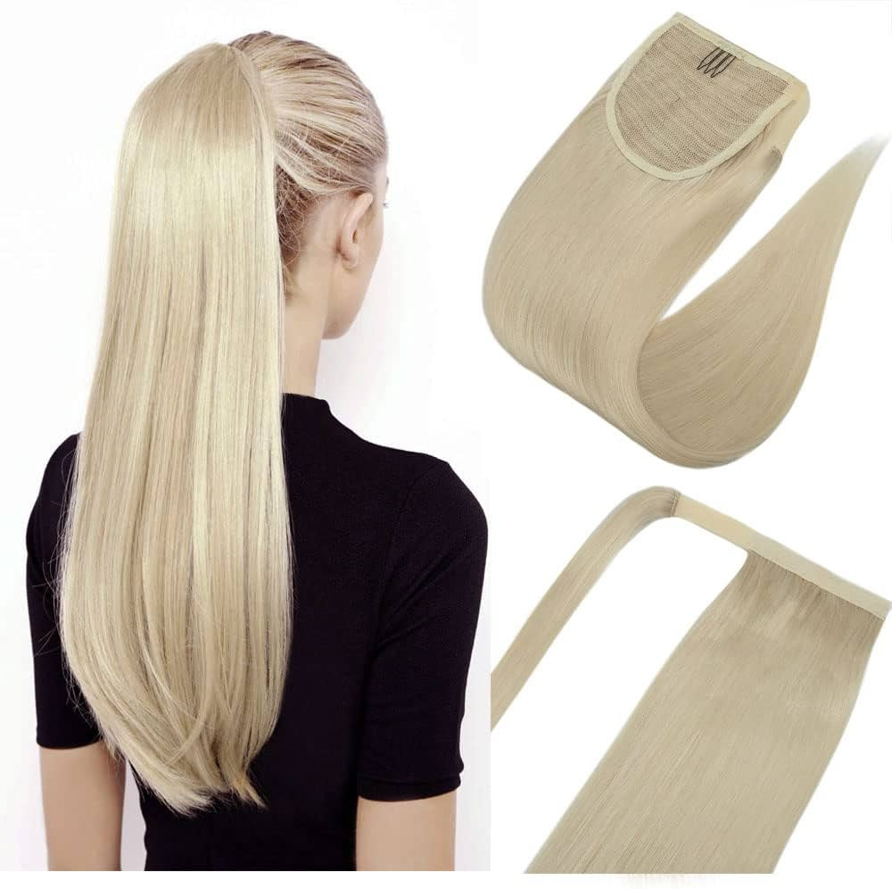 Rich Choices Human Hair Ponytail Real Hair Extensions Ponytail Wrap Around Ponytail Human Hair On... | Amazon (US)