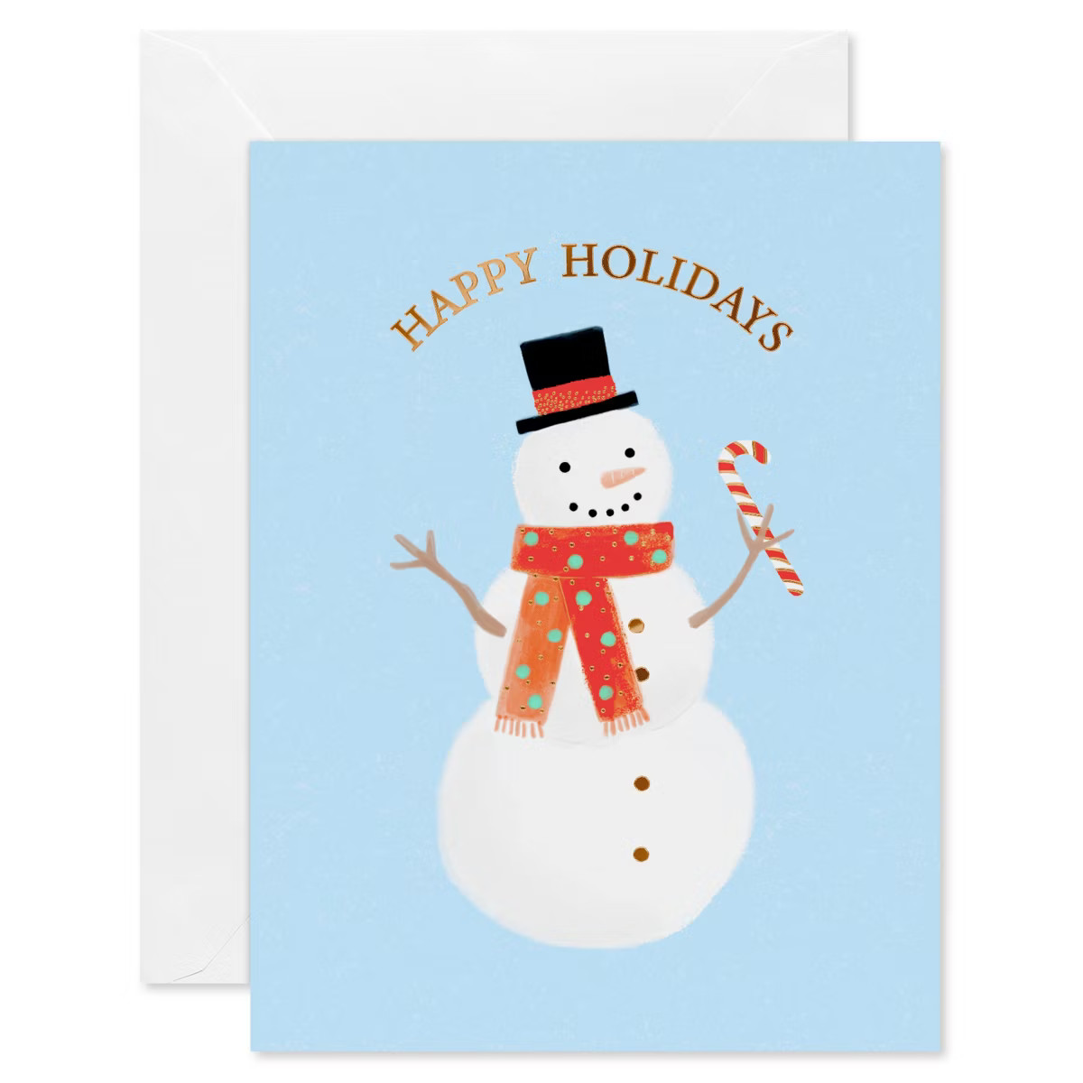 10ct Blank Christmas Cards Boxed with Envelopes Snowman | Target