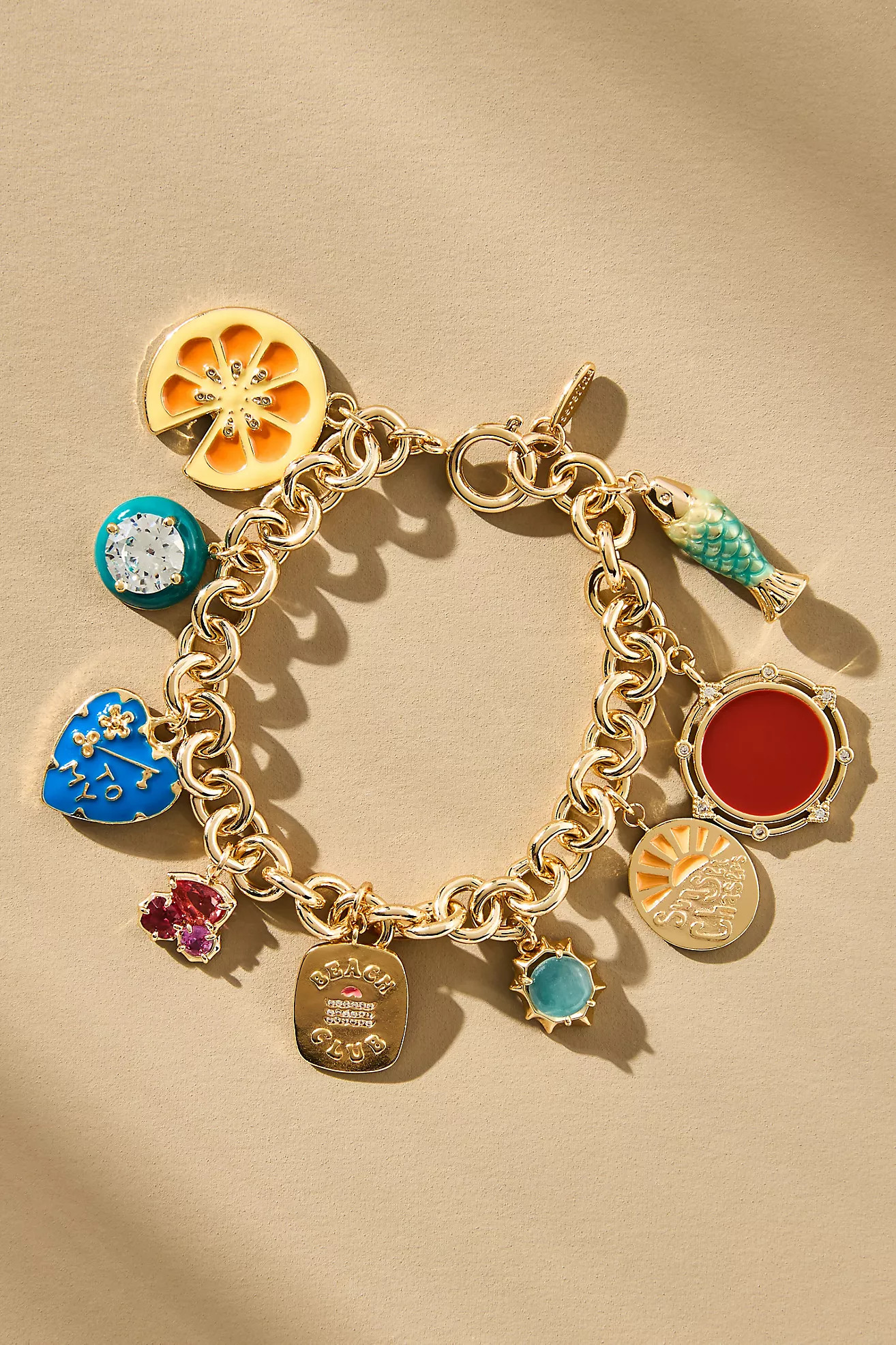 Colorful Chunky Charm Bracelet | Anthropologie (US)
