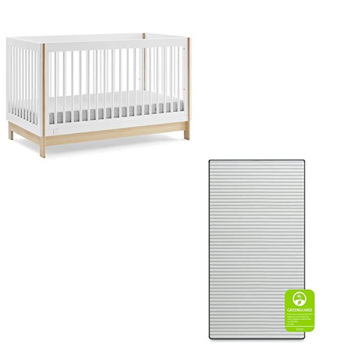Delta Children babyGap Tate 4-in-1 Convertible Crib TrueSleep Crib and Toddler Mattress (Bundle),... | Amazon (US)