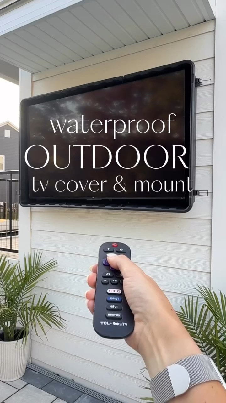 Don’t overspend on an expensive outdoor tv when you can get a waterproof, impact & UV resistant cover for your TV. Fully removable front cover and swivel TV wall mount included. Watch the game & outdoor movies while enjoying your backyard!

#LTKHome #LTKSeasonal