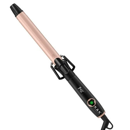 1 Inch Curling Iron with Clipped Tourmaline Ceramic Barrel Professional 1 Inch Hair Curler up to 450°F Dual Voltage for Traveling 60 Mins Auto Off Suit for Different | Walmart (US)