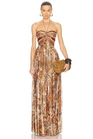 retrofete Kimmy Dress in Metallic Bronze | FWRD 