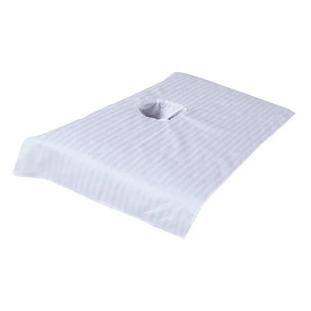 Sectional Massage Table Cover with Face Hole Cotton Beauty Bed Sheet White | Walmart (US)