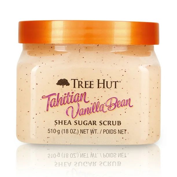 Tree Hut Tahitian Vanilla Bean Shea Sugar Scrub, 18oz, Ultra Hydrating and Exfoliating Scrub for ... | Walmart (US)
