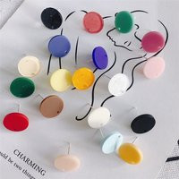 10Pcs Resin Circle Stud, Acrylic Round Earring Stud With Hole, Resin Acrylic Earrings Ear Finding Wh | Etsy (US)