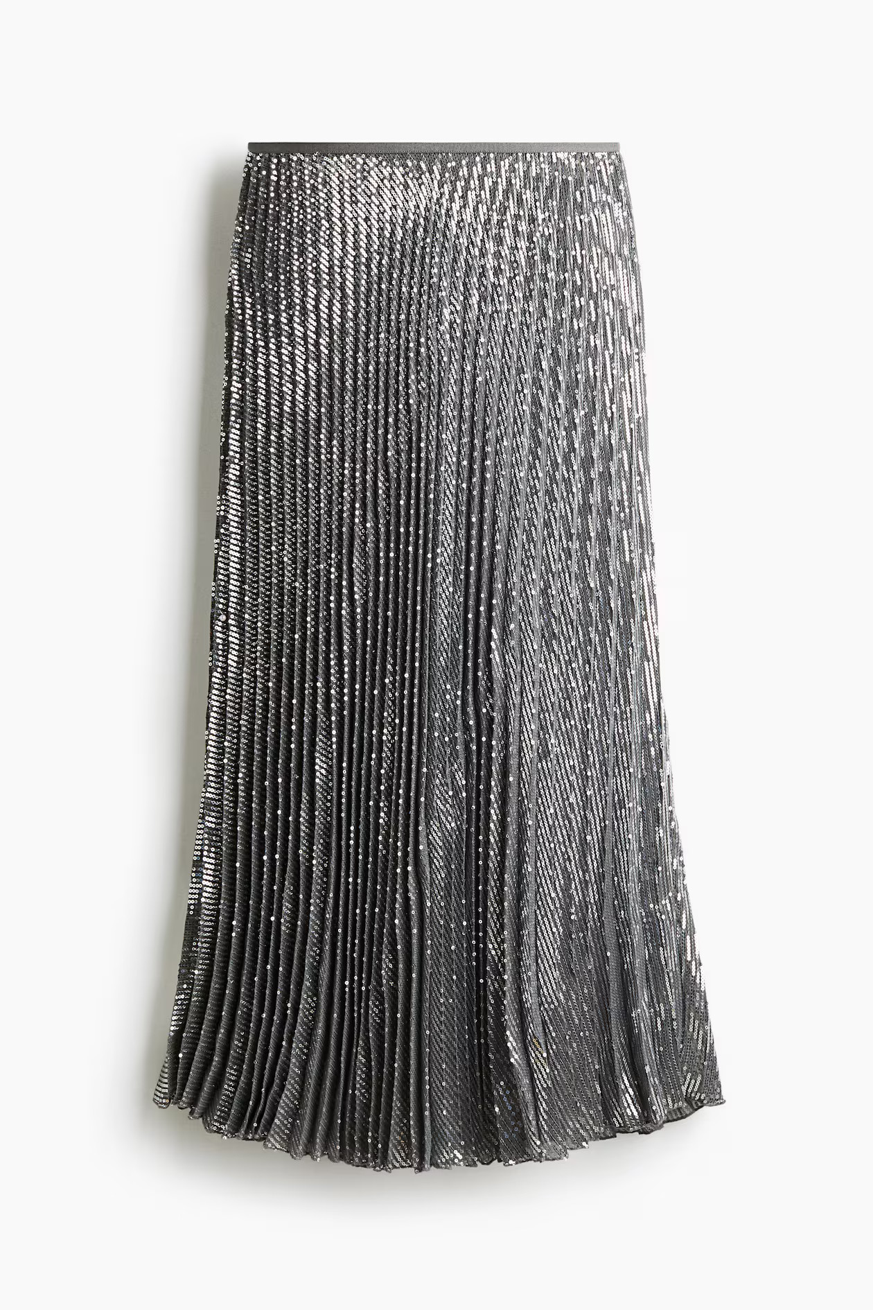 Sequined plissé skirt | H&M (UK, MY, IN, SG, PH, TW, HK)