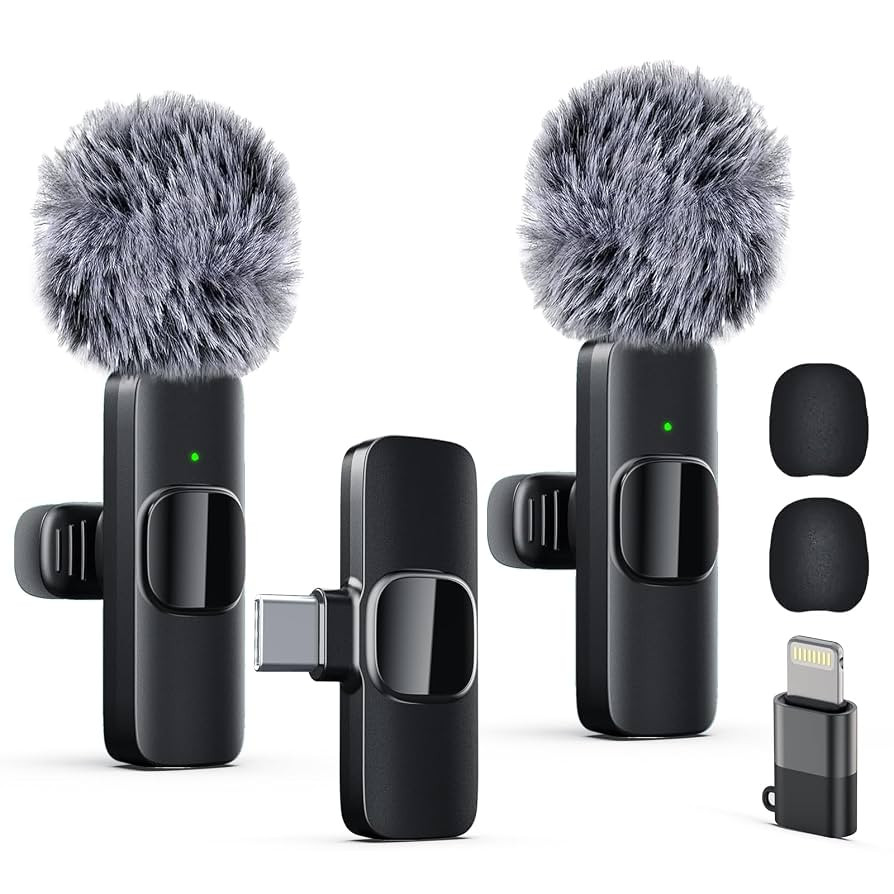 Professional Wireless Lavalier Lapel Microphone for iPhone, iPad, mini Video Recording Mic forInt... | Amazon (US)