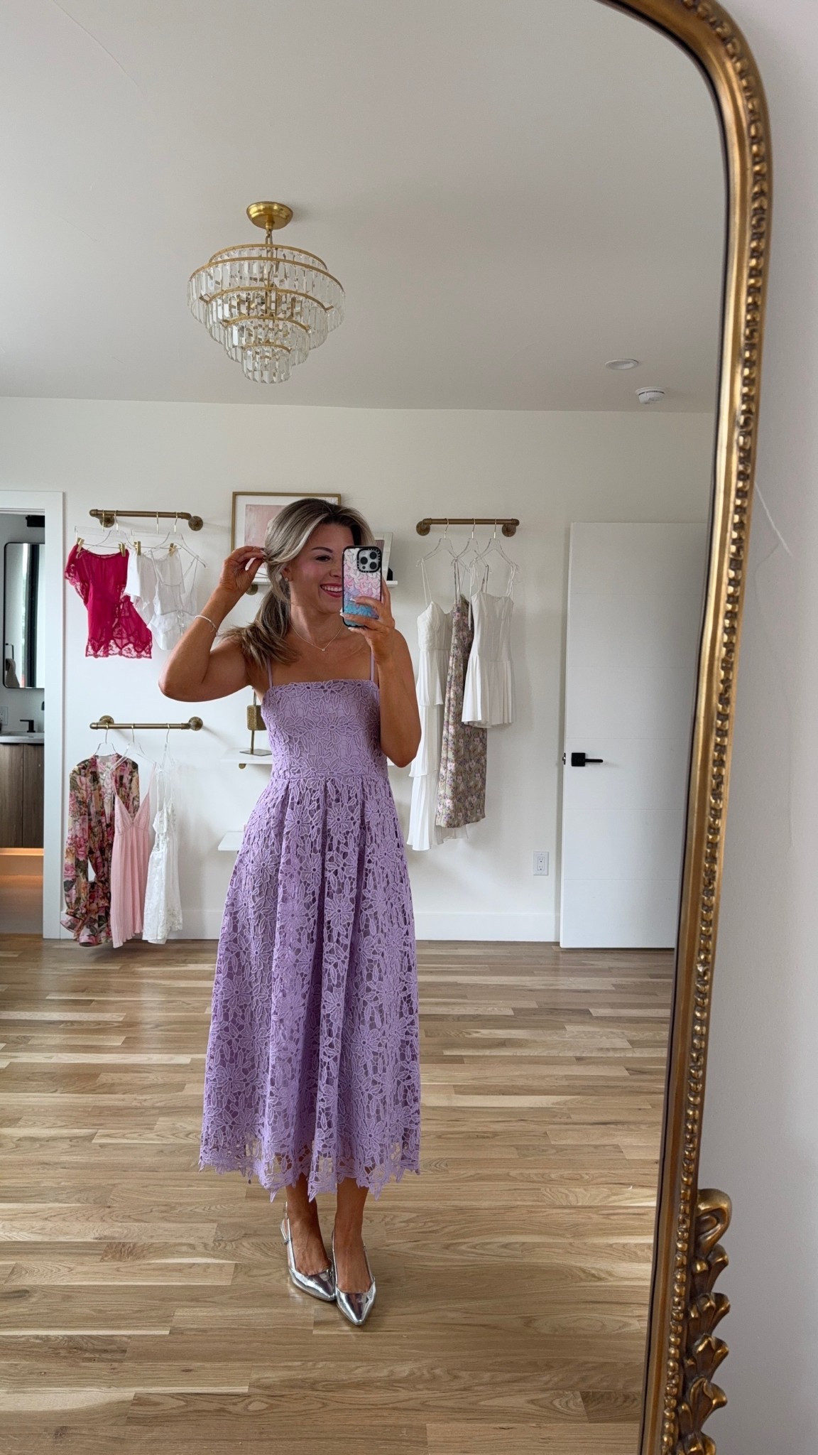Purple lace Easter midi dress spring wedding guest dress summer event dress

Wearing my usual small/2

Electric picks code: emerson20