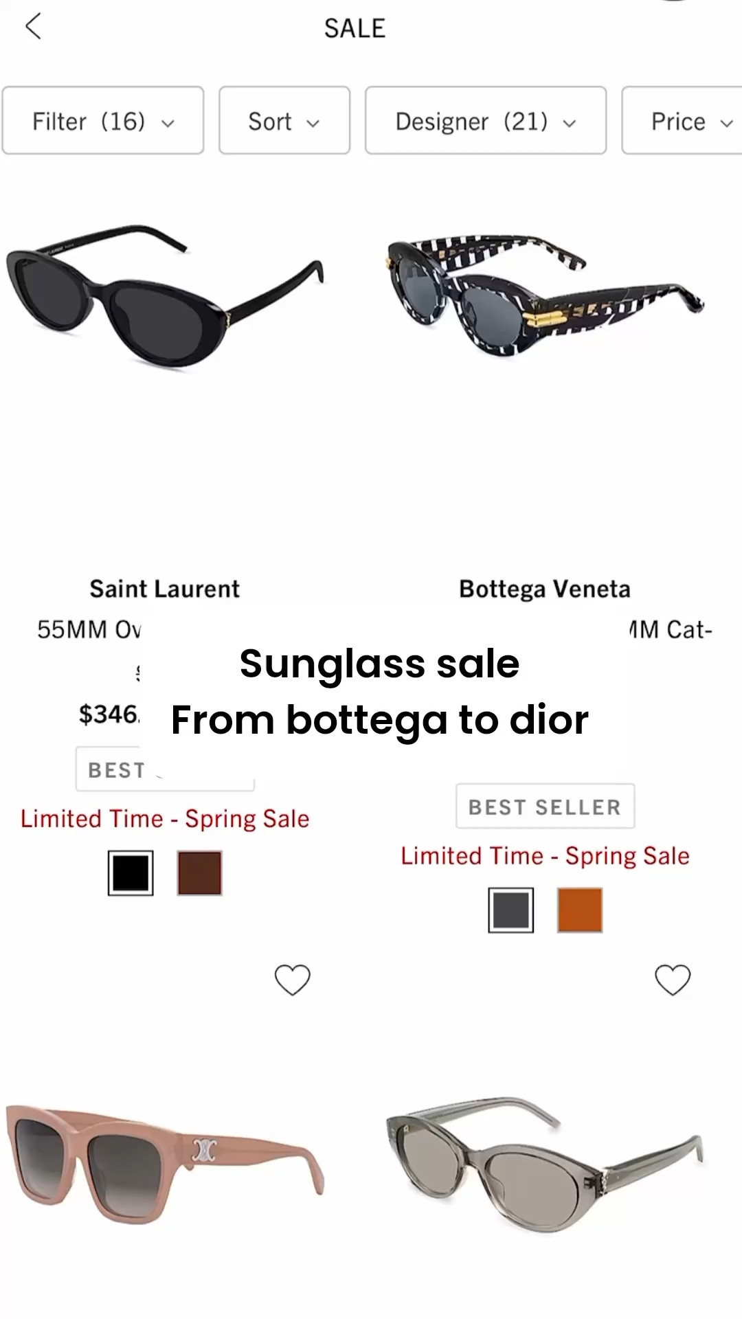 DESIGNER SUNGLASSES ON SALE RUN! Every summer should have its own sunnies 

#LTKSaleAlert #LTKTravel #LTKActive
