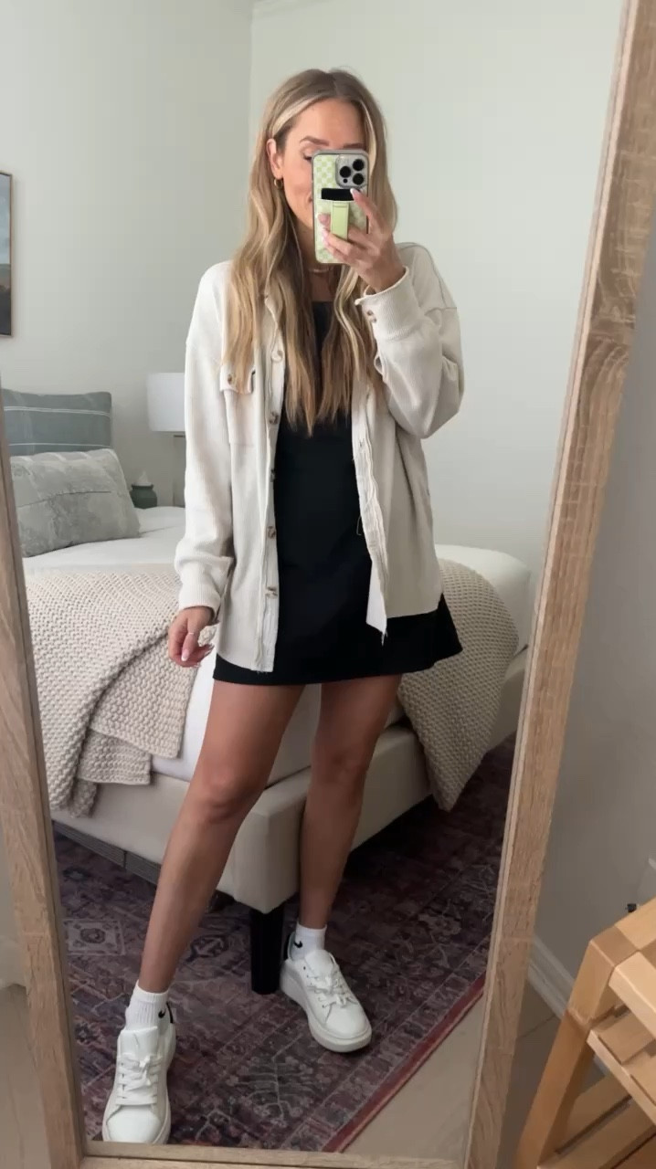 Shacket: size s // my tts 

Tennis Dress: size s // my tts

#LTKstyletip #LTKfindsunder100 #LTKfitness