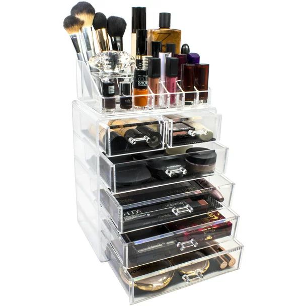 Mainstays Makeup and Jewelry Organizer, Clear | Walmart (US)