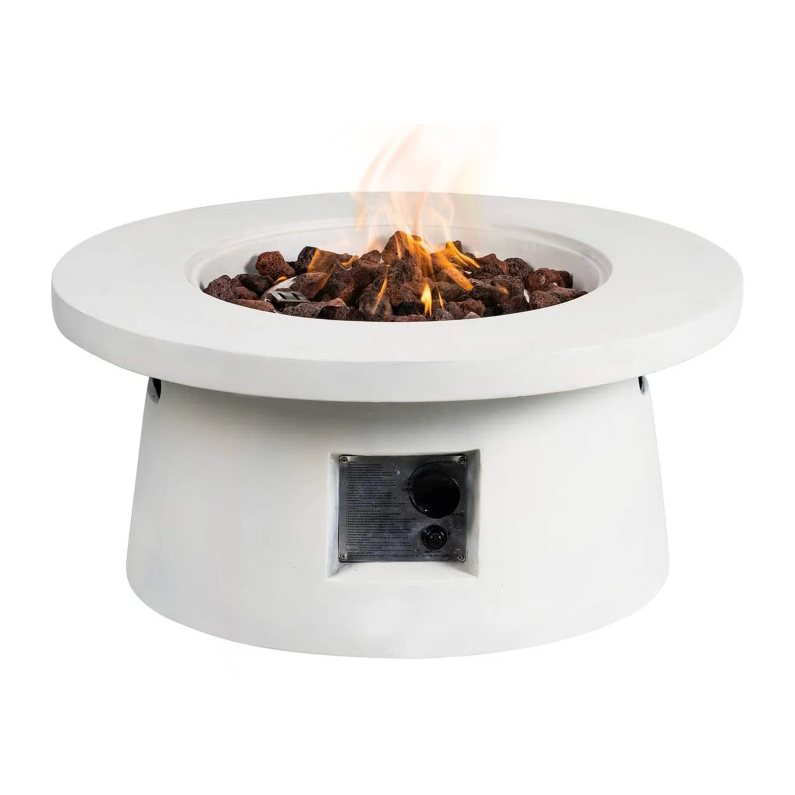 Cyriel Concrete Propane Gas Fire Pit | Wayfair North America