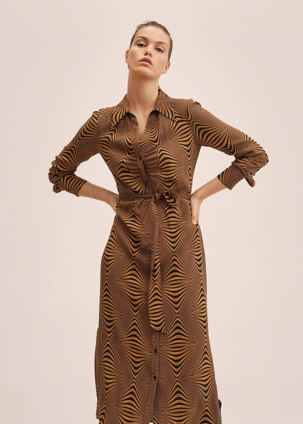 Printed retro dress | MANGO (US)