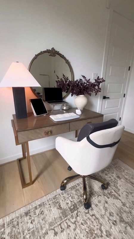 Linking my work from home desk setup. I love the mix of neutral textures and patterns with the wooden desk- makes for a calm and serene work environment! 

Neutral home decor, neutral office decor. 

#LTKhome #LTKsalealert #LTKVideo