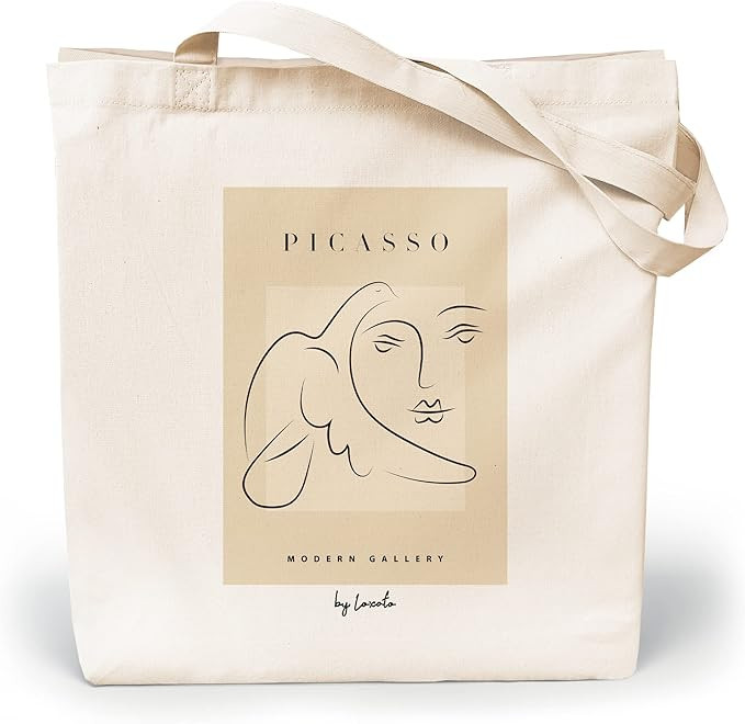 Loxato Borsa Shopper Donna - Tote Bag Tela - Shop Art Borsa - Shopper Borsa - Borsa Tela Donna - ... | Amazon (IT)