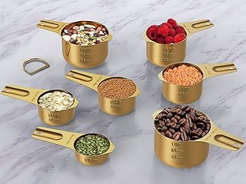 Wildone Copper Plated Measuring Cups & Spoons Set of 21 - Includes 7 Stainless Steel Nesting Meas... | Amazon (US)