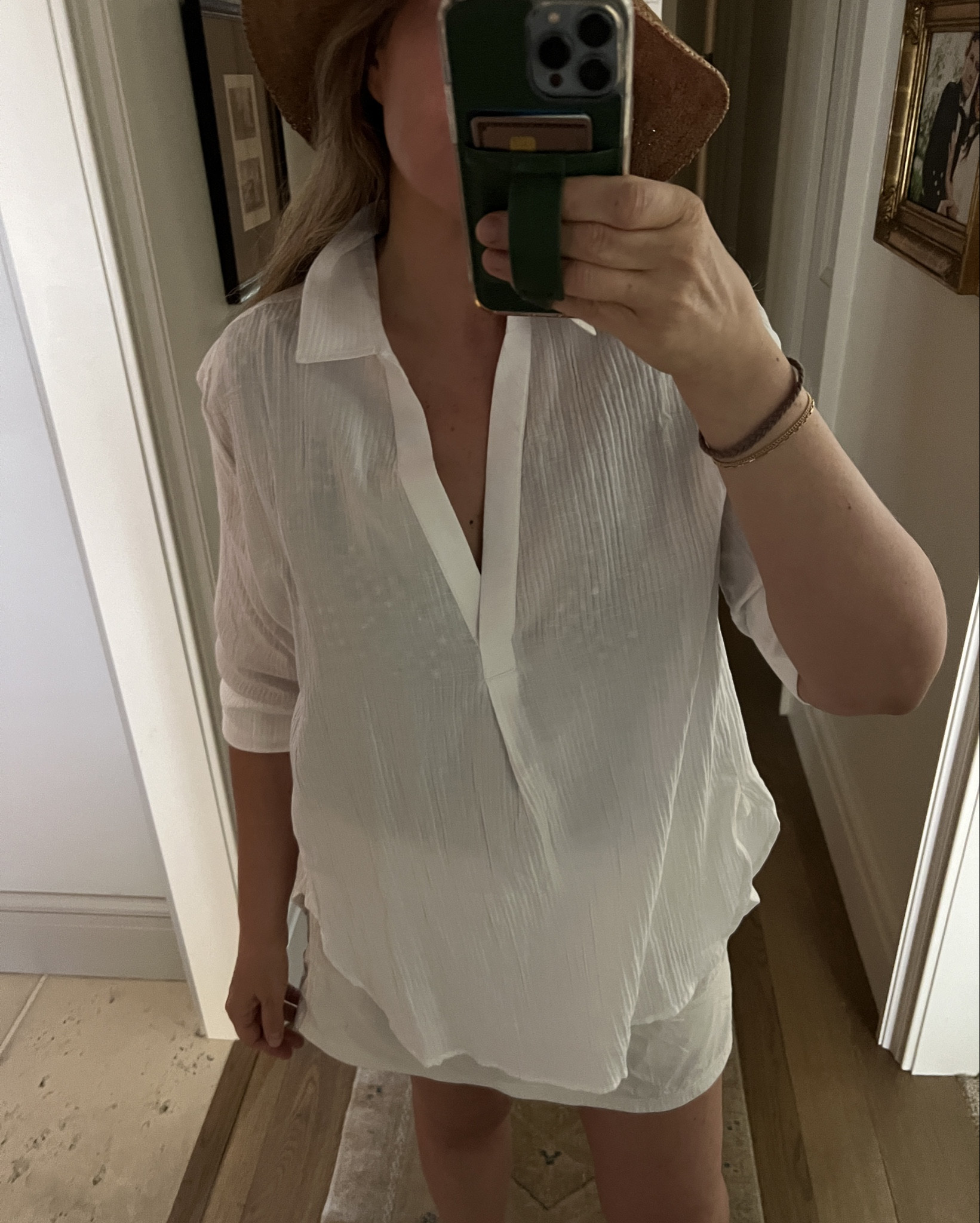 THE gauzy white summer shirt. I’m usually a large in Jcrew but this is VERY oversized so this is a medium and still feels like an XL. So size down or enjoy the oversized, it’s so comfy & cool for the pool or dressed up! Linked a few other pool & summer favs! 

#LTKStyleTip #LTKSummerSales #LTKSwim