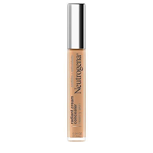 Neutrogena Healthy Skin Radiant Brightening Cream Concealer with Peptides & Vitamin E Antioxidant,Lightweight Perfecting Concealer Cream,Non-Comedogenic,Toffee Medium 03 with warm undertones,0.24 oz | Amazon (US)