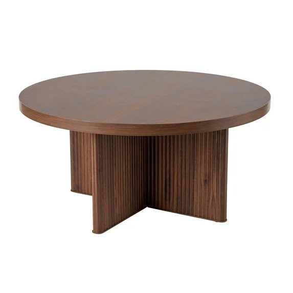 Better Homes & Gardens Lillian Fluted Coffee Table, Walnut Finish | Walmart (US)