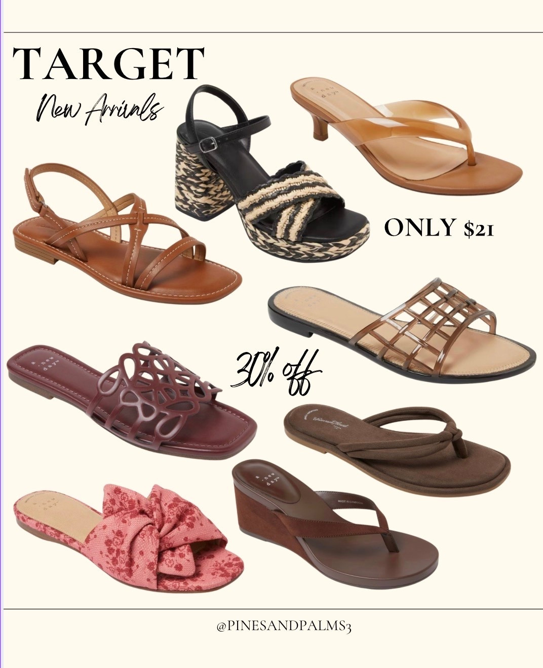 30% off sandals new arrivals

#LTKSeasonal #LTKdayinmylife #LTKSaleAlert