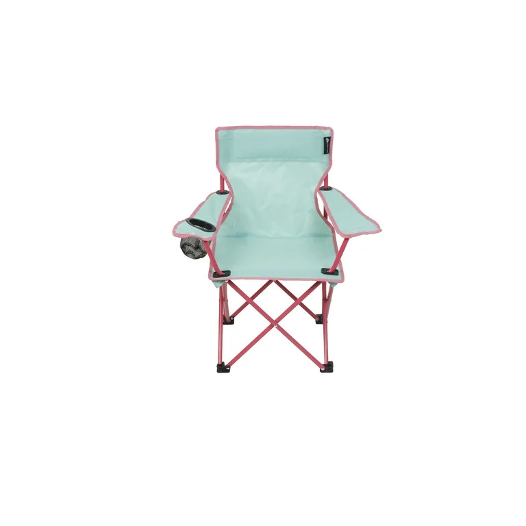 Ozark Trail Quad Camp Chair with Cupholder for Kids, Green | Walmart (US)