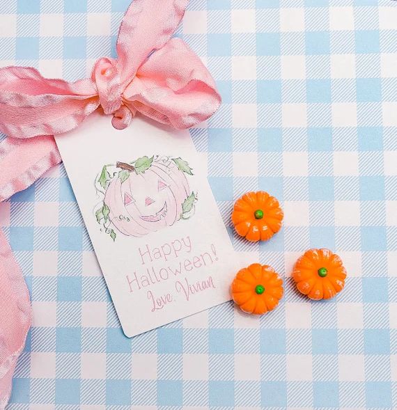 Watercolor Halloween Gift Tags / Class Treat Tags - Etsy | Etsy (US)