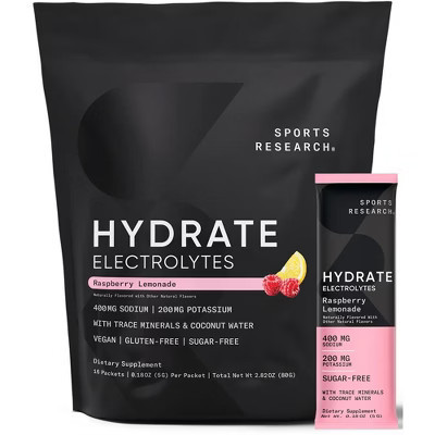 Sports Research Electrolyte - Raspberry Lemonade - 16 PK | Target
