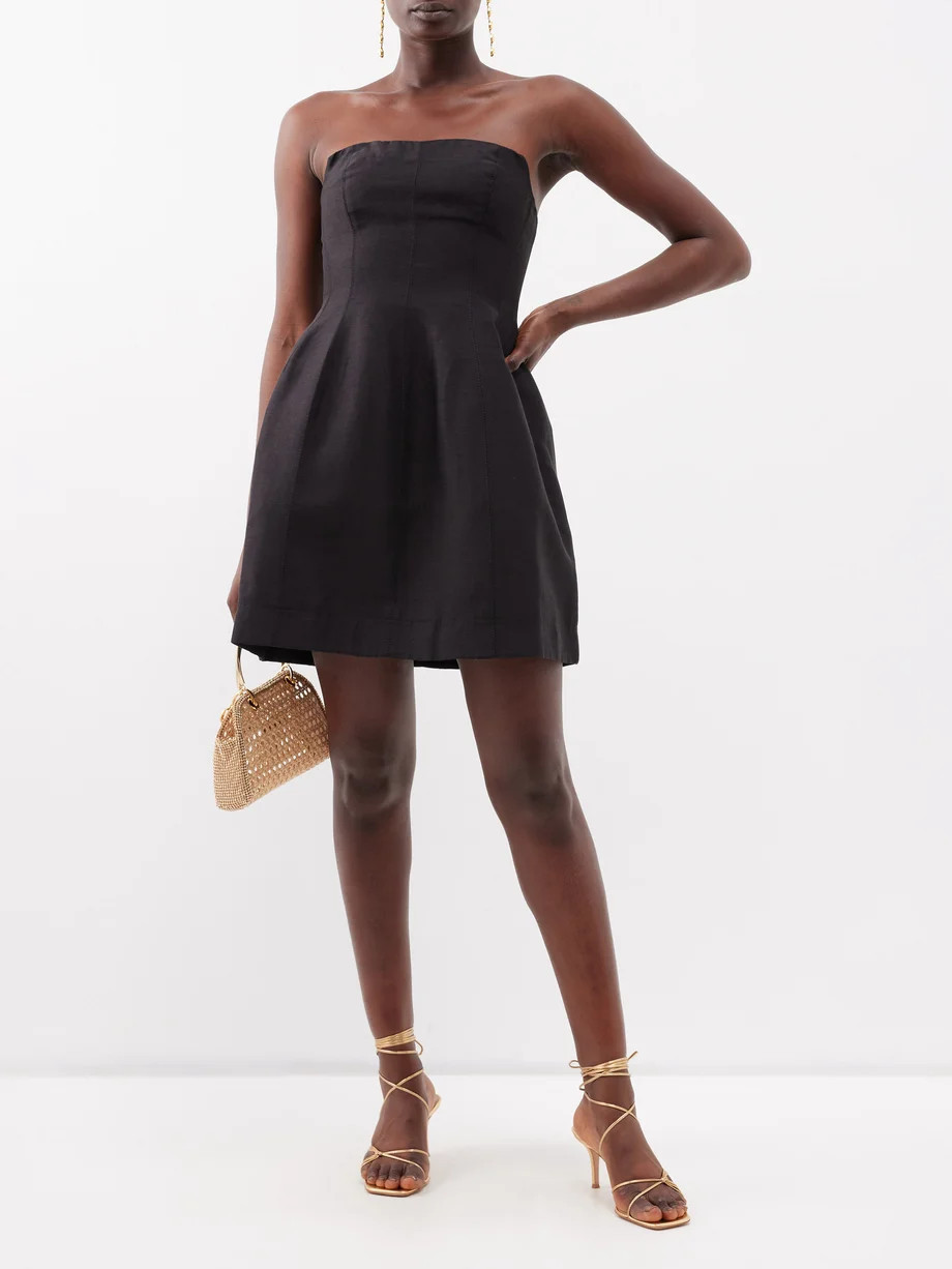 Baret strapless linen-blend mini dress | Aje | Matches (UK)