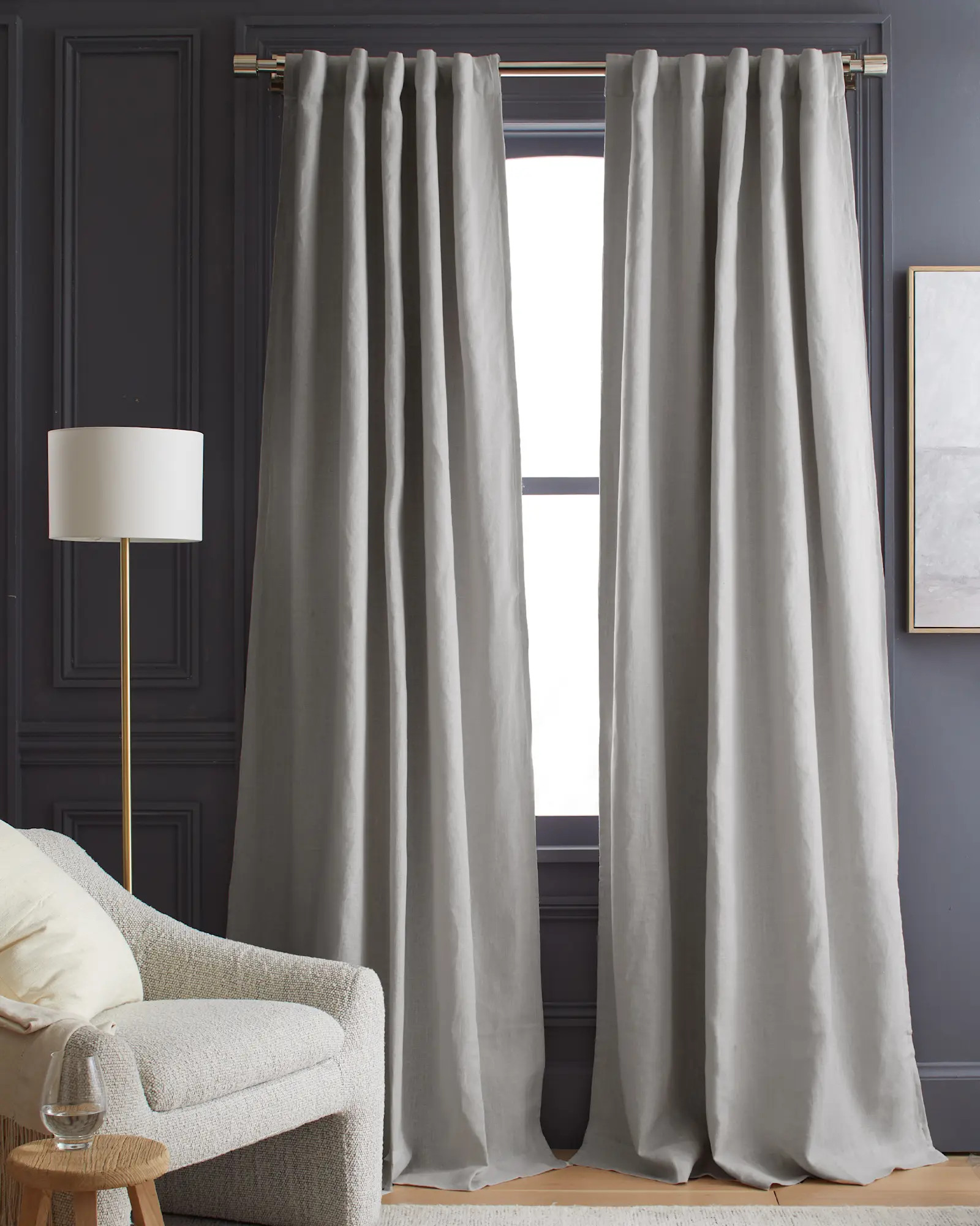 Heavyweight European Linen Room Darkening Curtain | Quince