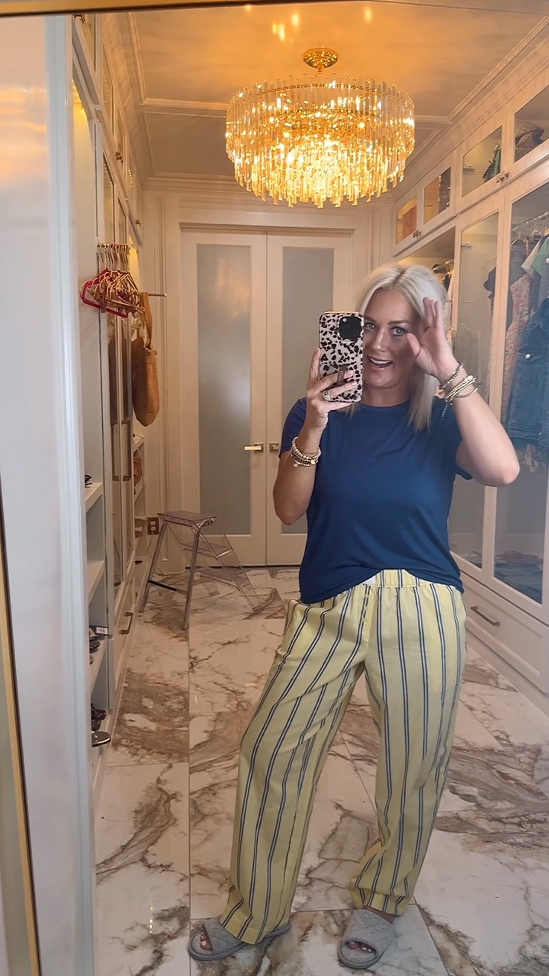 Love this outfit doubles as pajamas but also a casual airport outfit!
Slippers only $6!!!