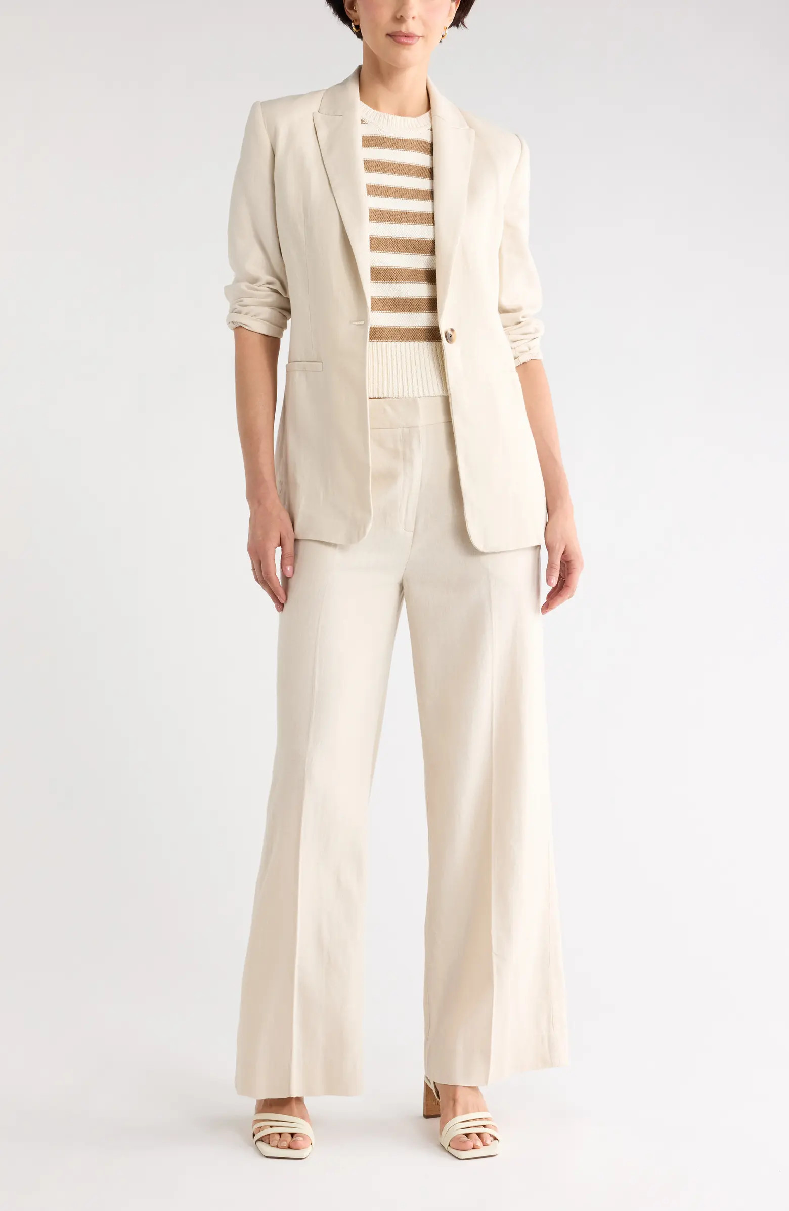 NORDSTROM RACK Wide Leg Linen Blend Pants | Nordstromrack | Nordstrom Rack
